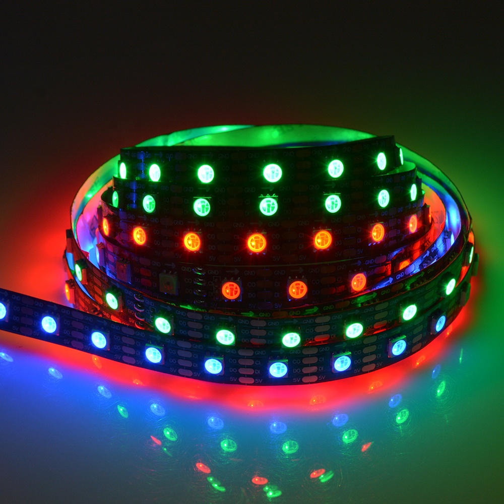 HD108 IC Individually Addressable LED RGB Full Color Changing Digital Flexible DC5V LED Strip Lights HD108 IC Individually Addressable LED RGB Full Color Changing Digital Flexible DC5V LED Strip Lights